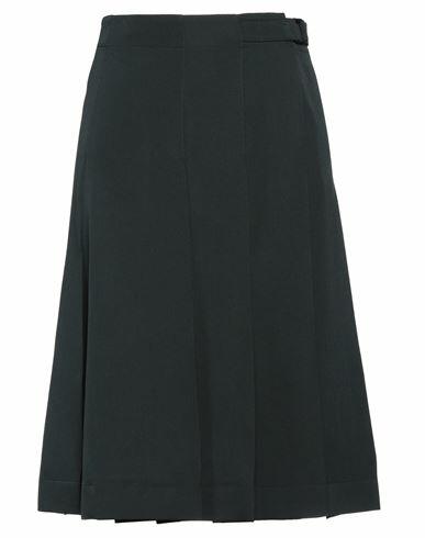 Lemaire Woman Midi skirt Dark green Virgin Wool Cover