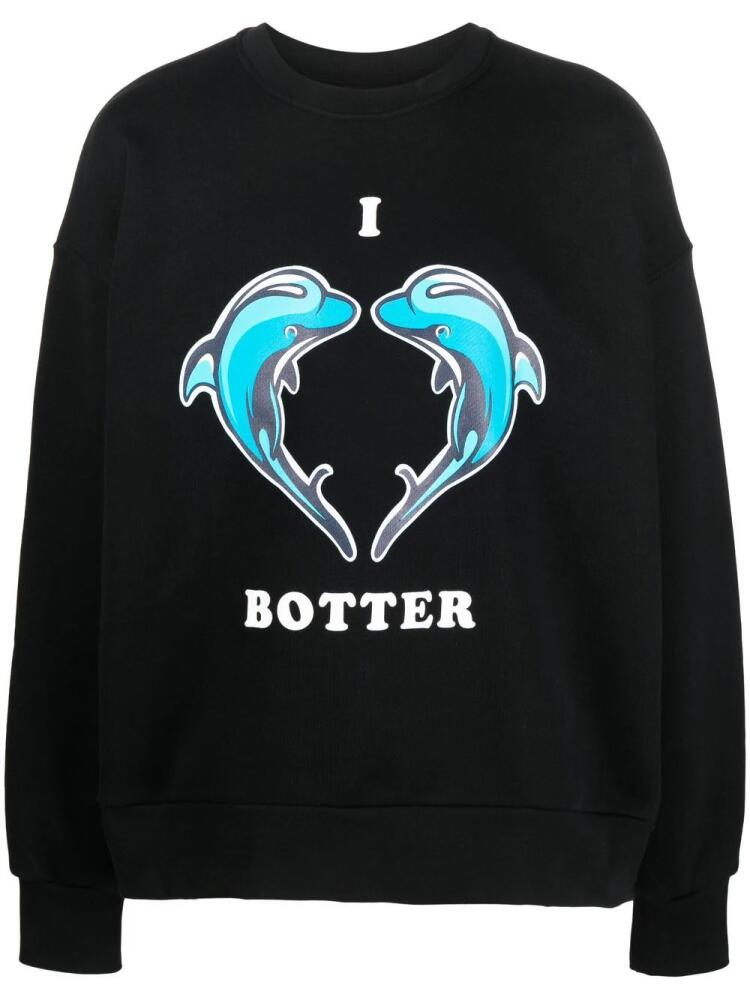 Botter graphic-print crew neck sweatshirt - Black Cover