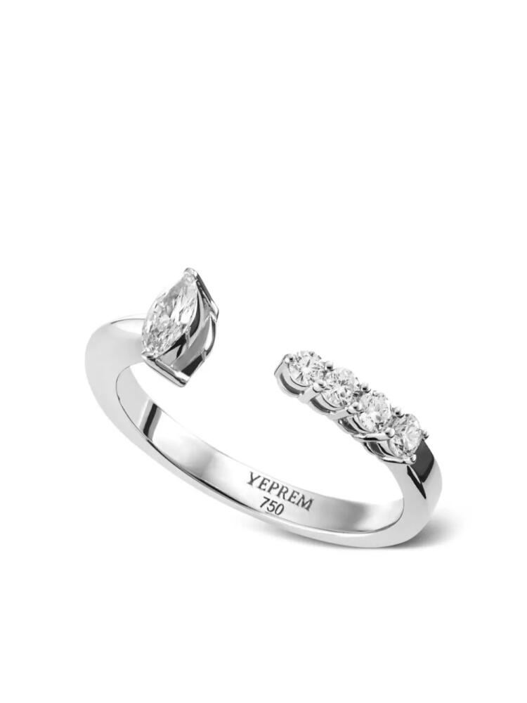 Yeprem 18kt white gold Y-Not diamond ring - Silver Cover