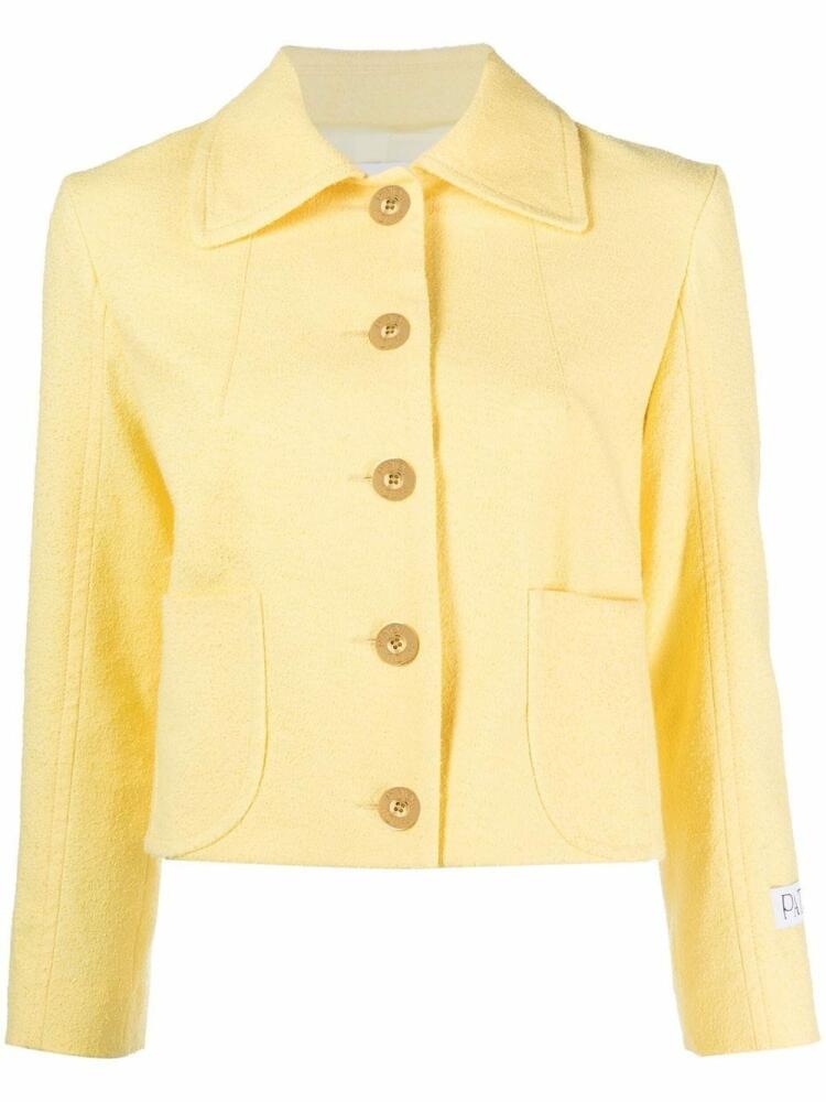 Patou cropped shirt jacket - Yellow Cover