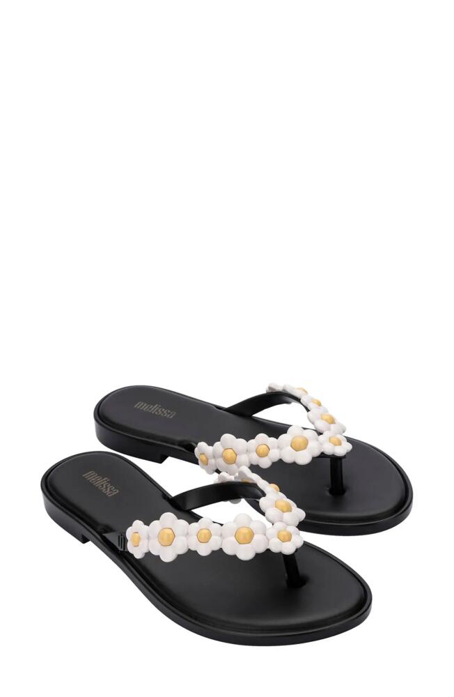 Melissa Spring Flip Flop in Black/White Cover