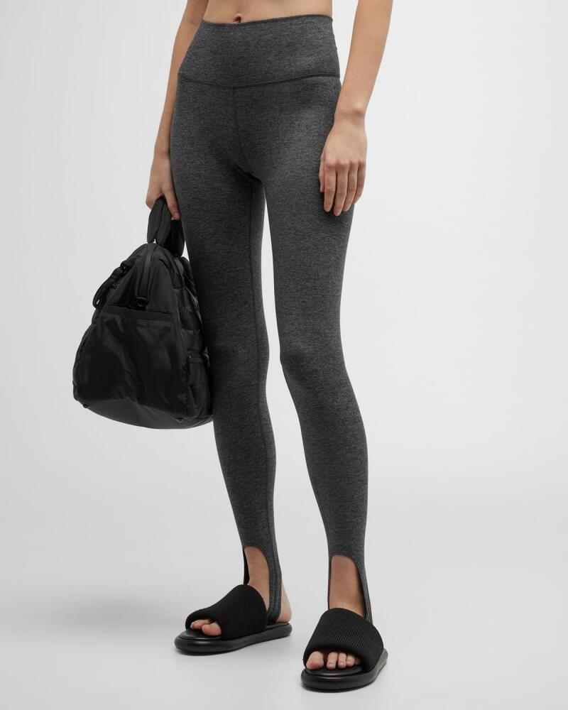 Terez Dark Heathered Gray TLC Stirrup Leggings Cover