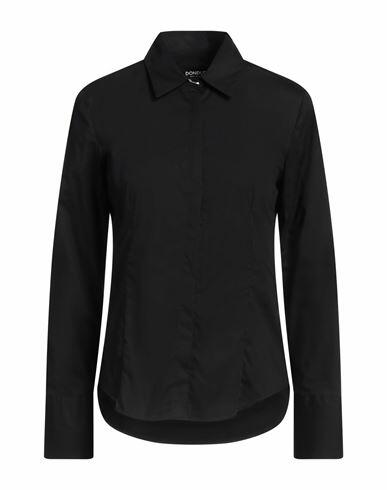 Dondup Woman Shirt Black Cotton, Elastane Cover