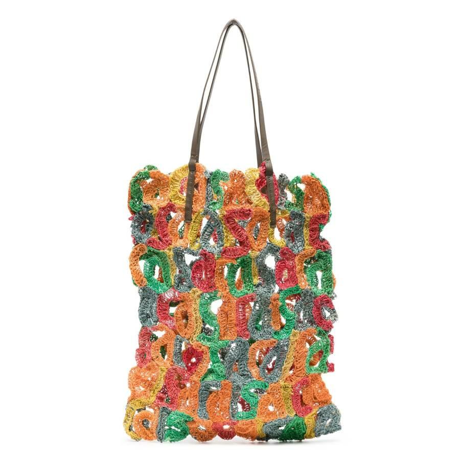 Sacai Multicolor Crochet Logo Tote Bag Cover