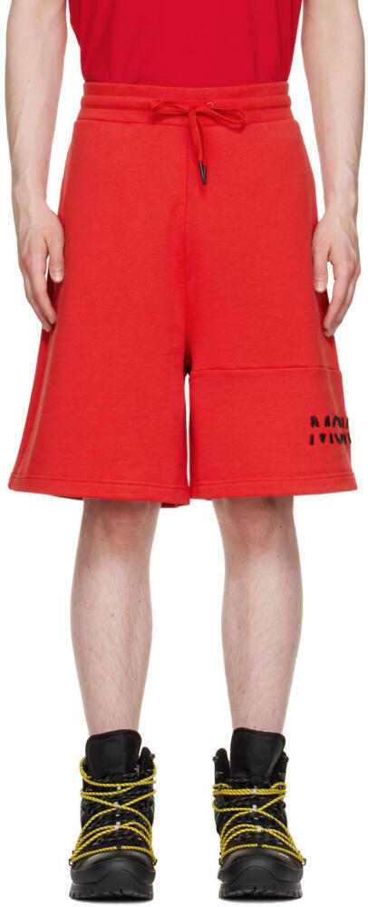 Moncler Red Cotton Shorts Cover