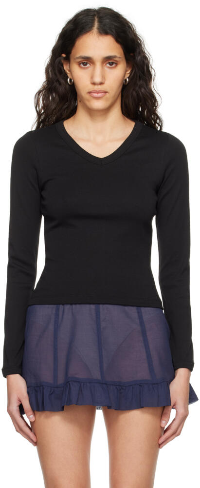 FLORE FLORE Black Jill Long Sleeve T-Shirt Cover