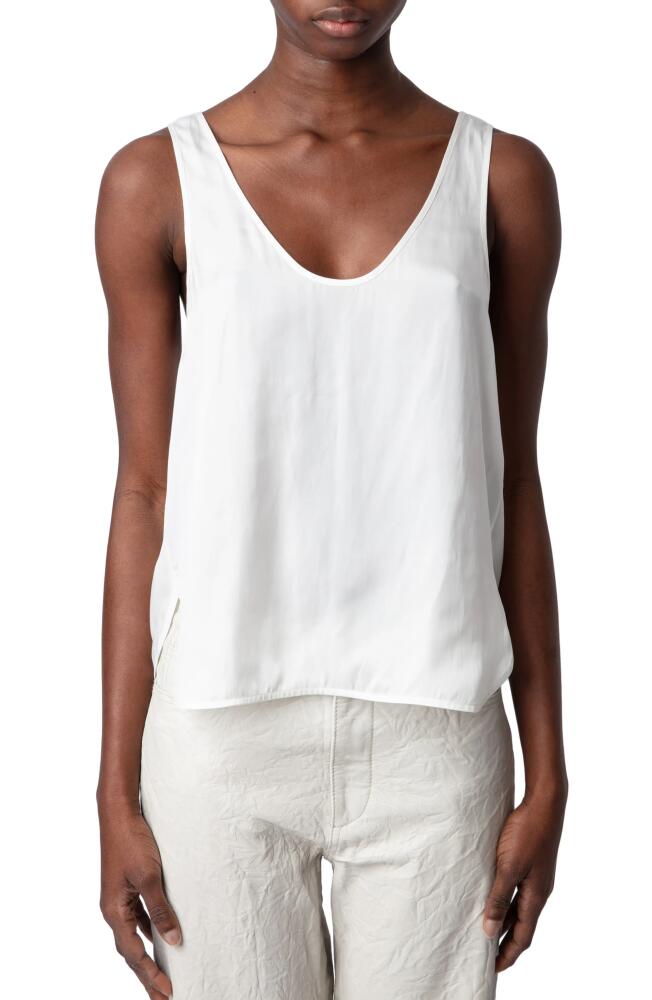 Zadig & Voltaire Carys Satin Tank in Judo Cover