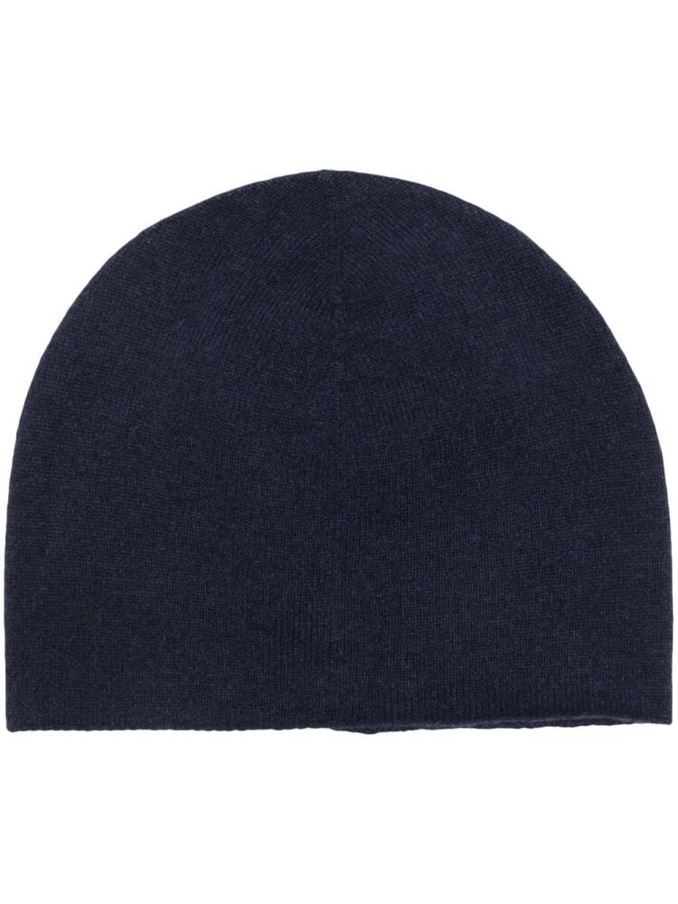 Jil Sander cashmere fine knit beanie - Blue Cover