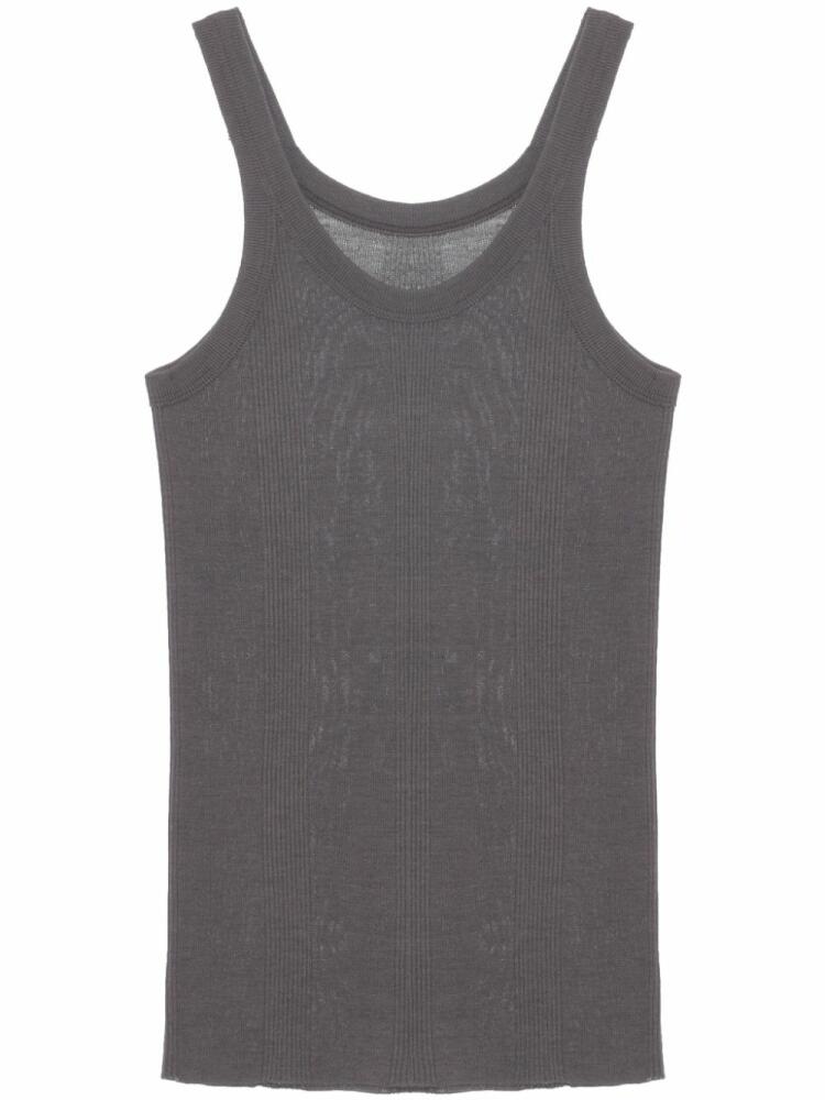 QUIRA ribbed-knit tank top - Grey Cover