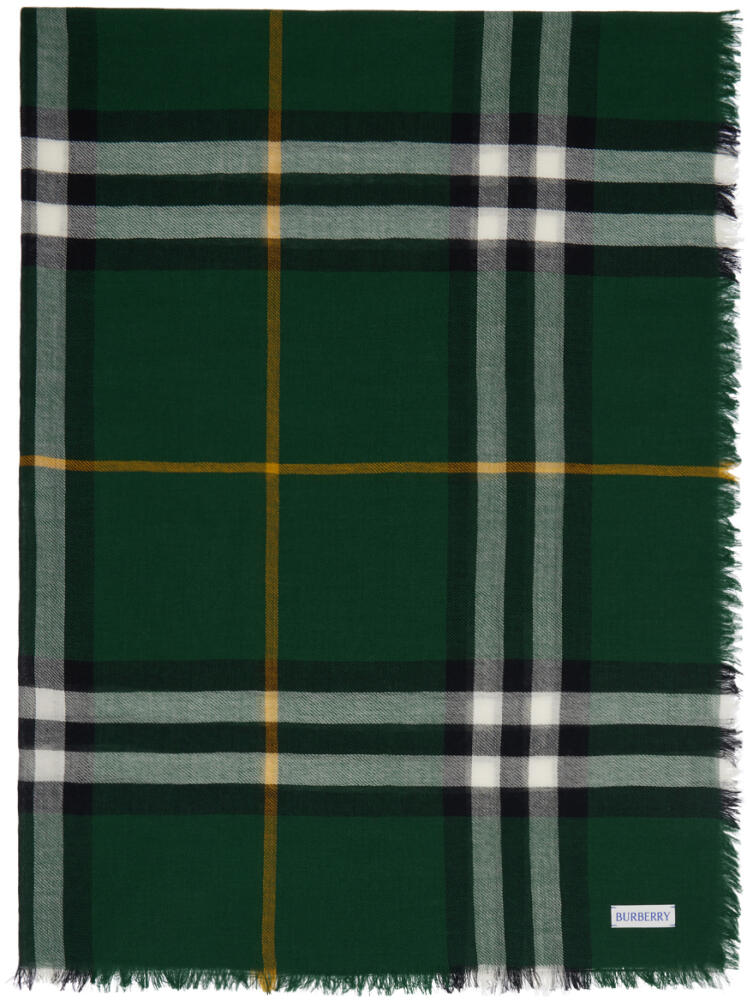 Burberry Green Check Scarf Cover