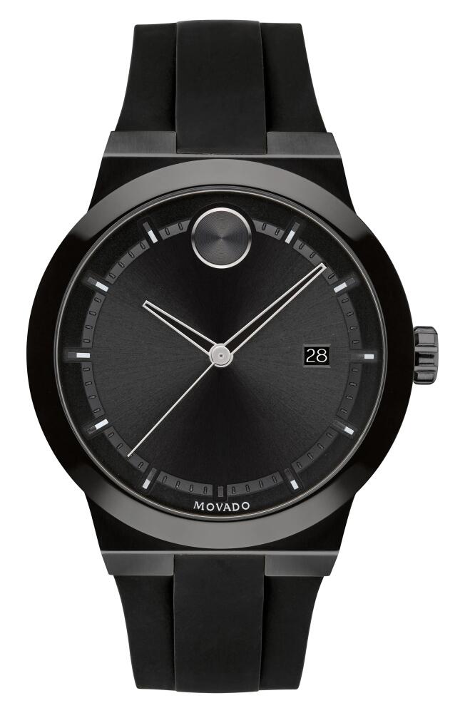 Movado Bold Fusion Silicone Strap Watch, 42mm in Black Cover