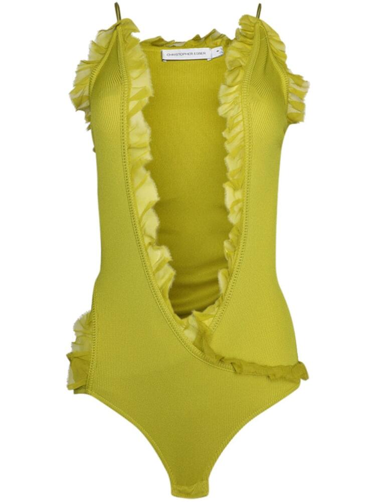 Christopher Esber Carina bodysuit - Green Cover