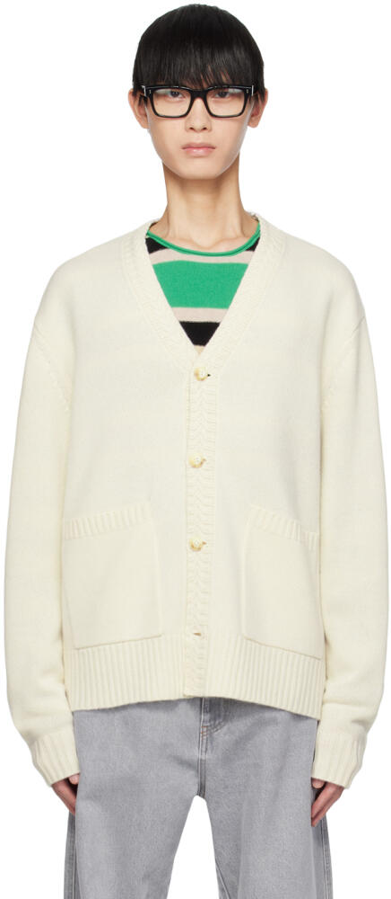 Guest in Residence Off-White Rib Cardigan Cover