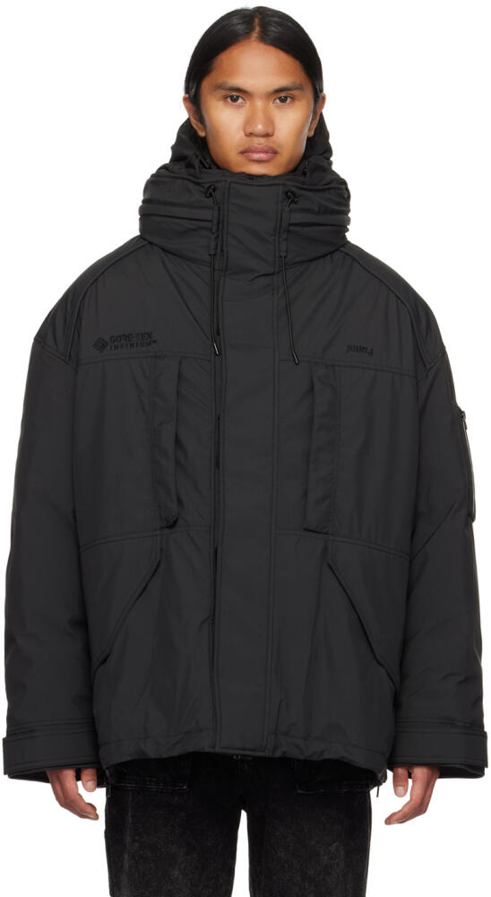 Juun.J Black Layered Down Jacket Cover