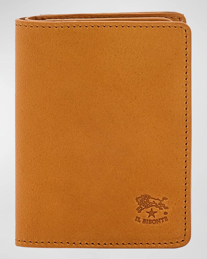 Il Bisonte Men's Oriuolo Leather Bifold Card Holder Cover