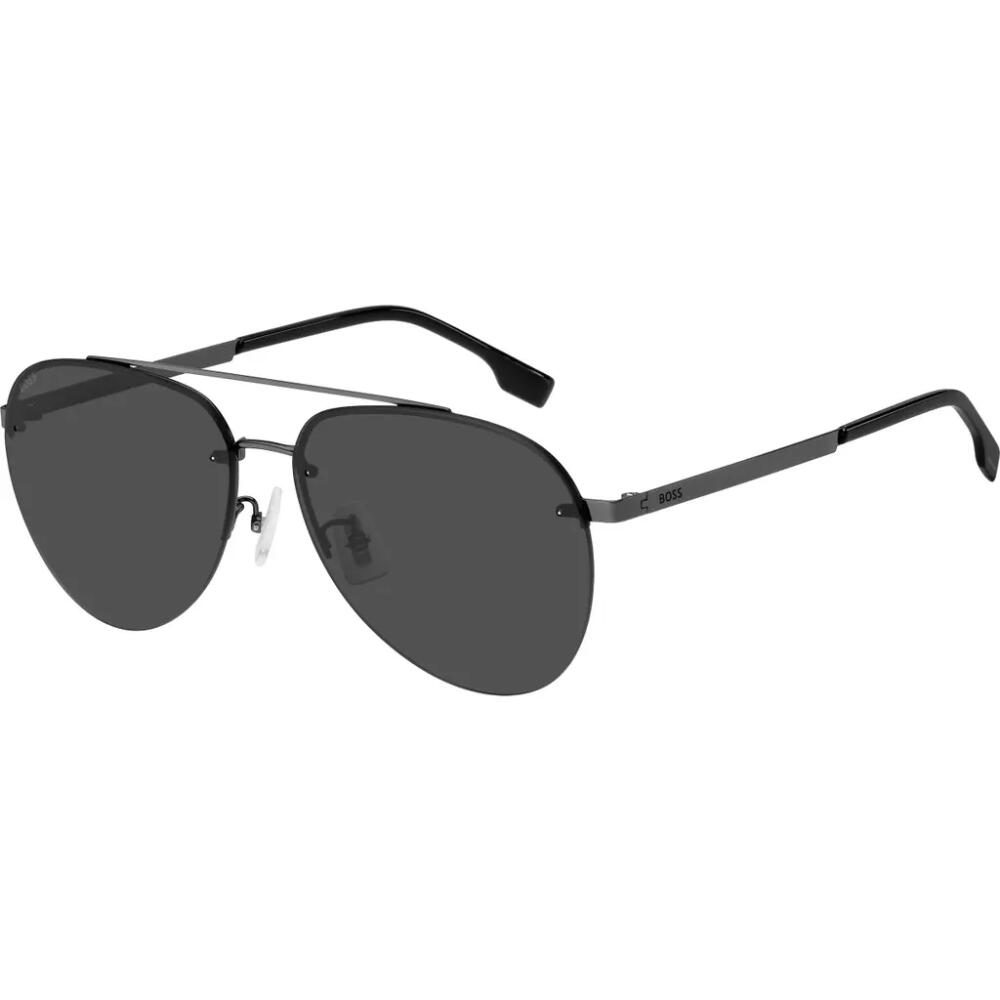 BOSS 62mm Oversize Pilot Sunglasses in Dark Ruth Black/Grey Cover