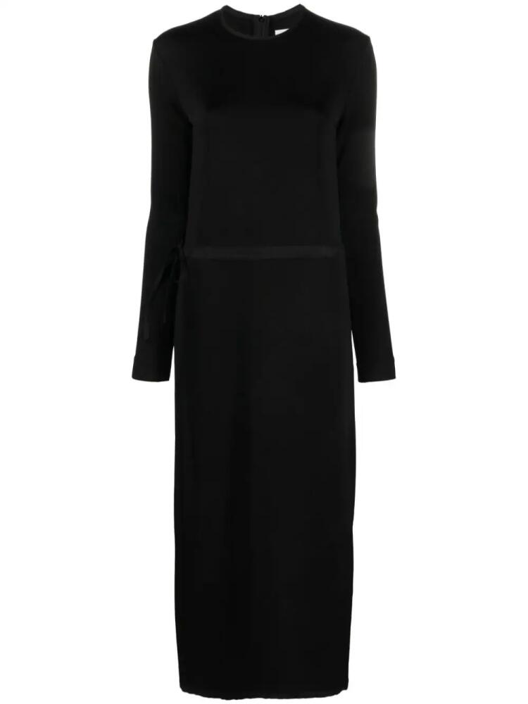 Jil Sander drawstring-waist midi dress - Black Cover