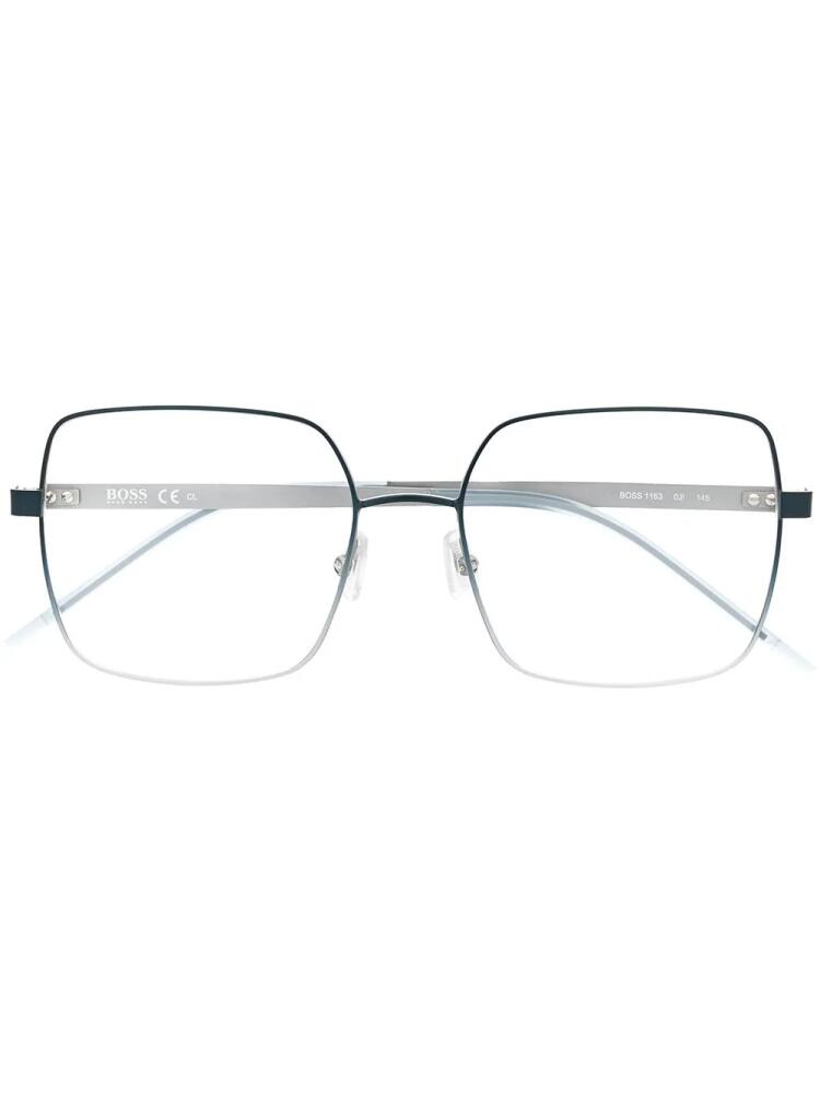 BOSS oversized-frame glasses - Blue Cover