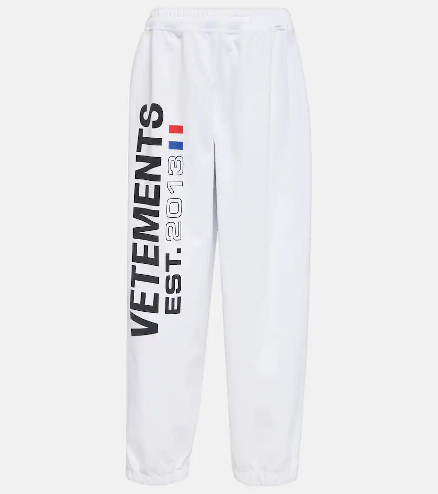 Vetements Logo cotton-blend sweatpants Cover