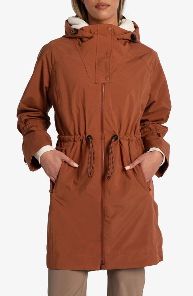 Lole Piper Waterproof Oversize Rain Jacket in Rust Cover