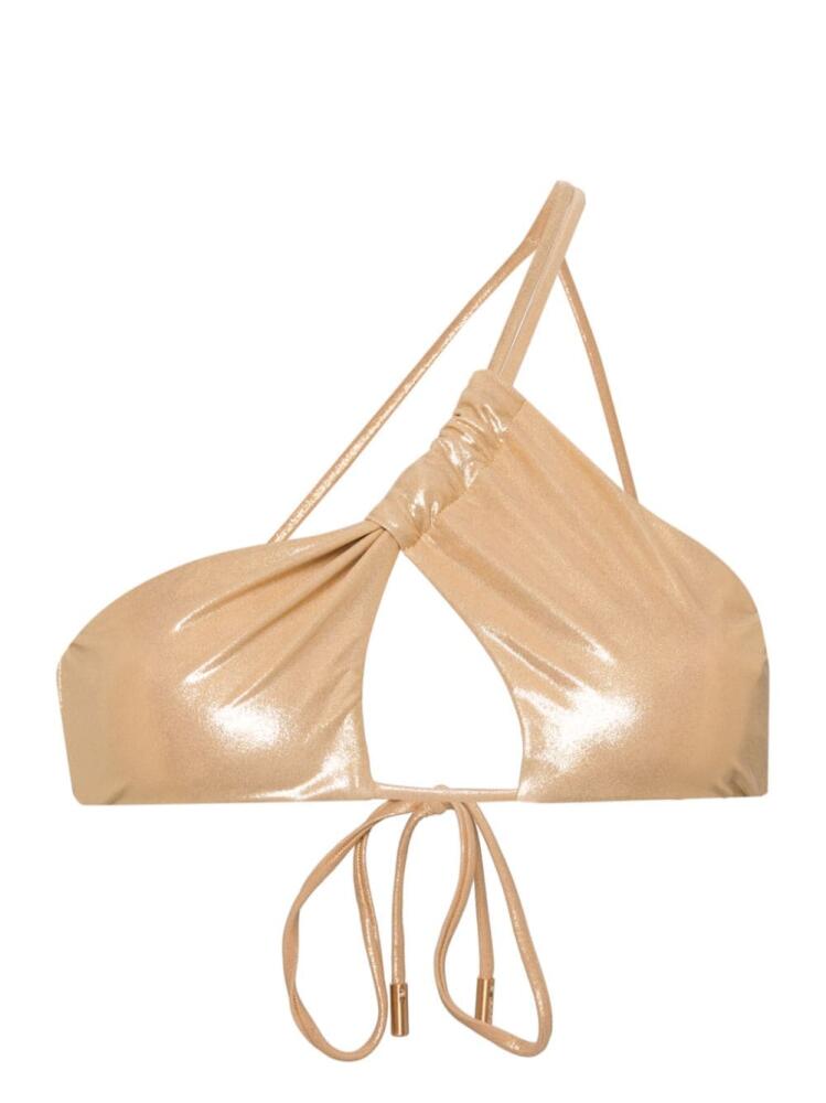 Cult Gaia Vallie metallic bikini top - Gold Cover