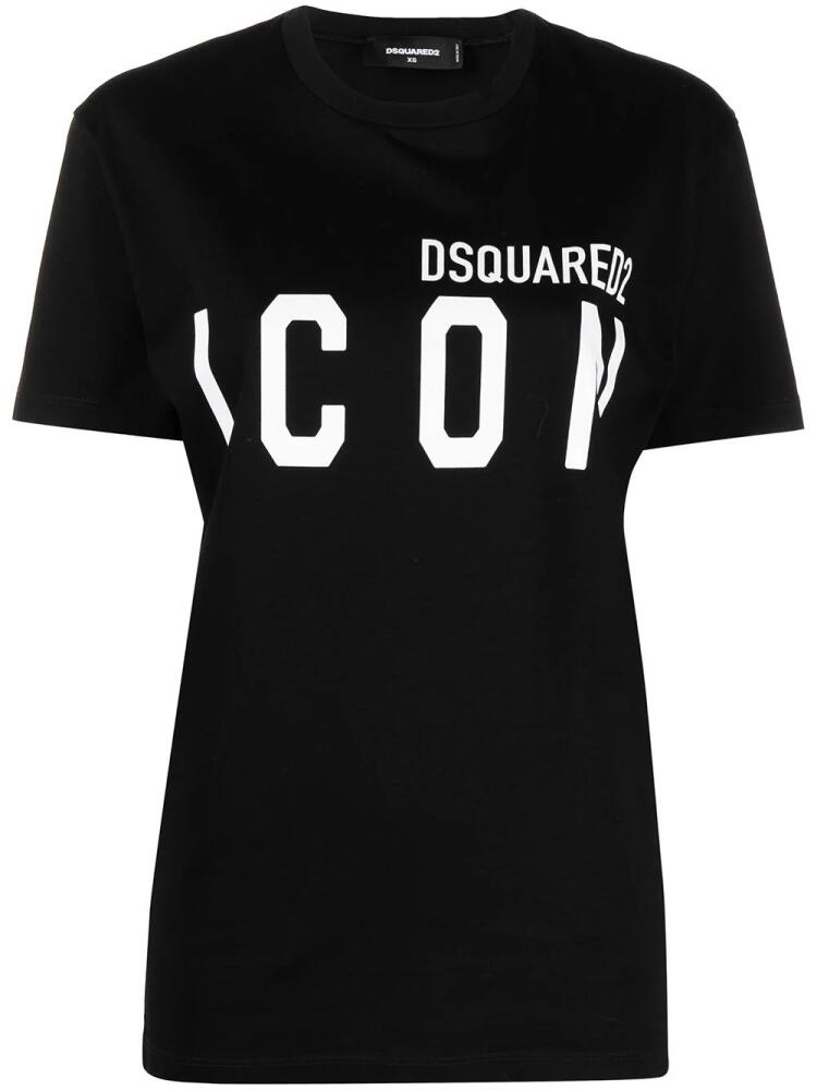 DSQUARED2 Icon logo-print T-shirt - Black Cover