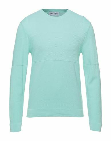 Bikkembergs Man Sweater Light green Cotton Cover