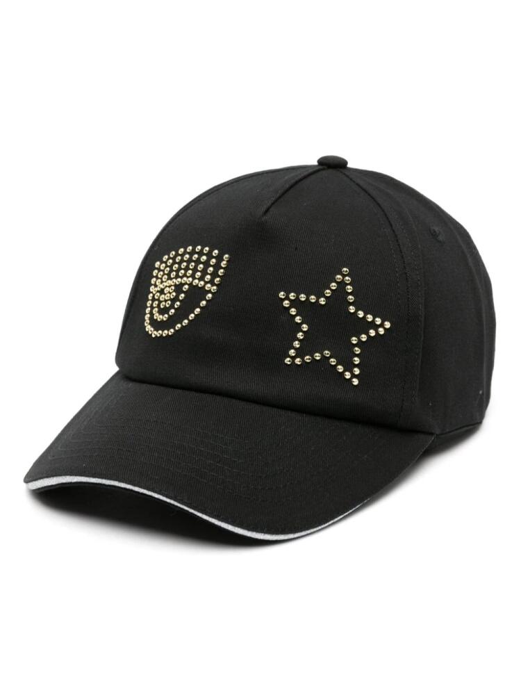 Chiara Ferragni Eye Star cotton baseball cap - Black Cover