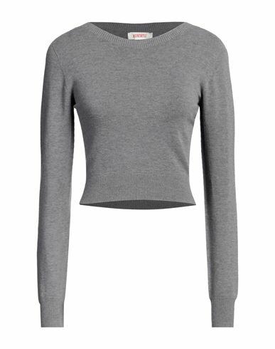 Kontatto Woman Sweater Grey Viscose, Polyamide Cover