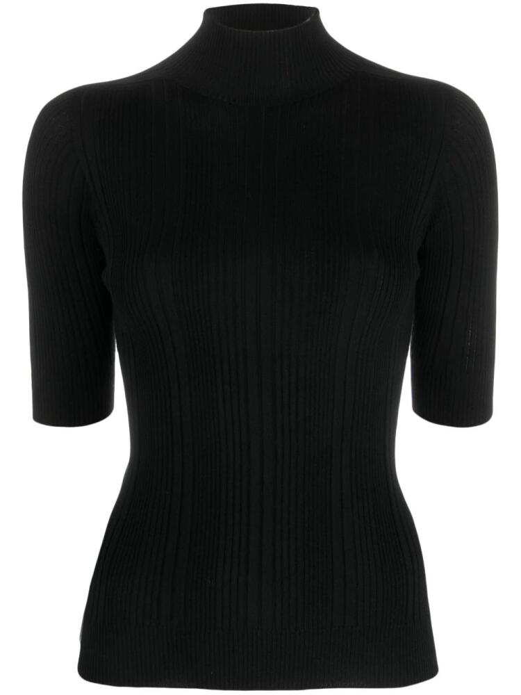 Peserico high-neck virgin wool jumper - Black Cover