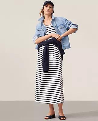 Ann Taylor AT Weekend Trapeze Maxi Dress Cover