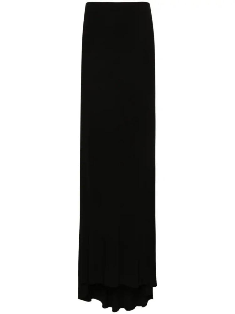 VETEMENTS crepe column maxi skirt - Black Cover