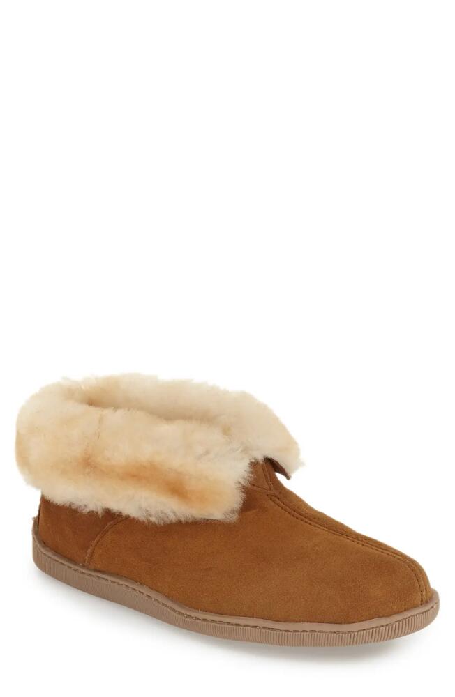 Minnetonka Genuine Shearling Lined Ankle Boot in Golden Tan Cover