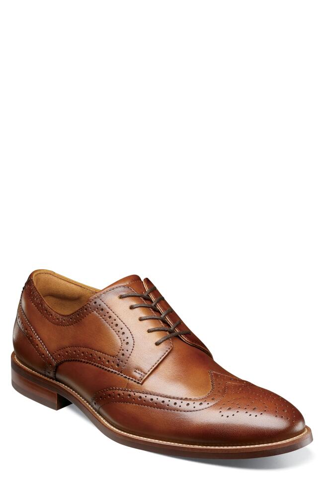 Florsheim Rucci Wingtip Derby in Cognac Cover