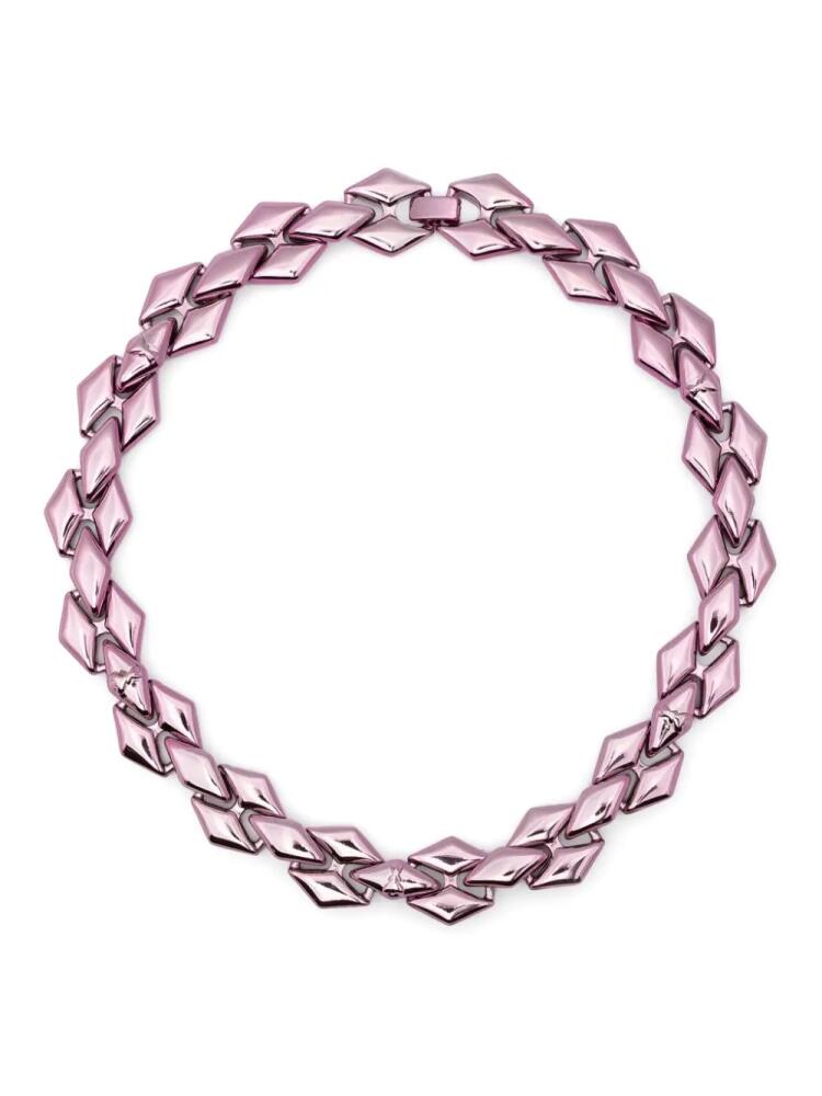 Patrizia Pepe metallic chain-link necklace - Purple Cover