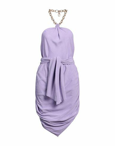 Giuseppe Di Morabito Woman Mini dress Lilac Viscose, Linen Cover