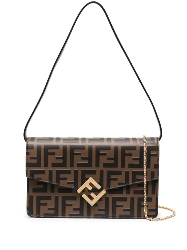 FENDI FF Diamonds Wallet On Chain bag - Brown Cover