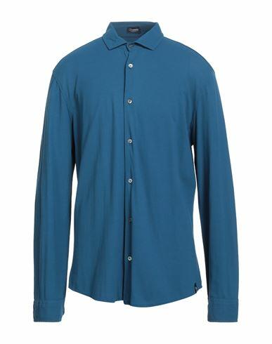 Drumohr Man Shirt Deep jade Cotton Cover