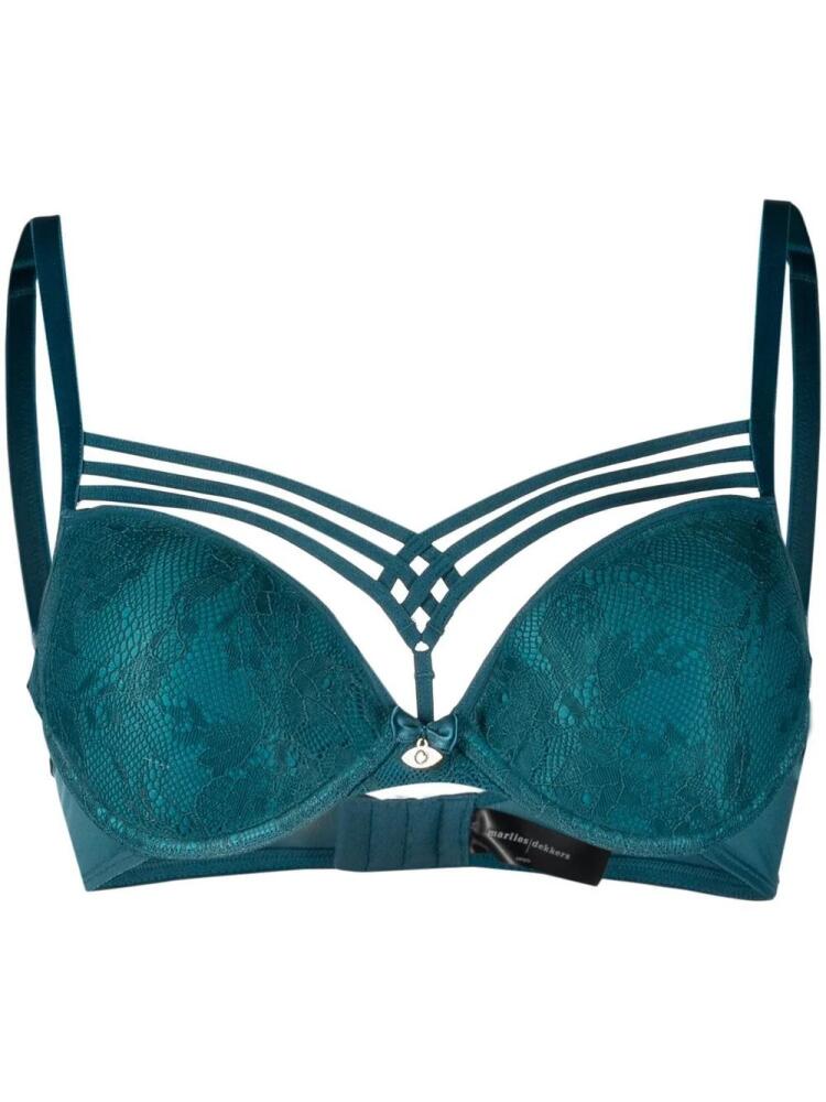 Marlies Dekkers Dame de Paris padded plunge bra - Blue Cover