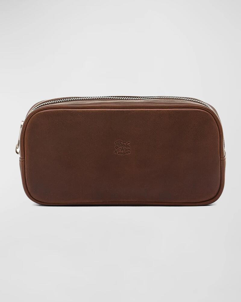 Il Bisonte Men's Cestello Leather Toiletry Bag Cover