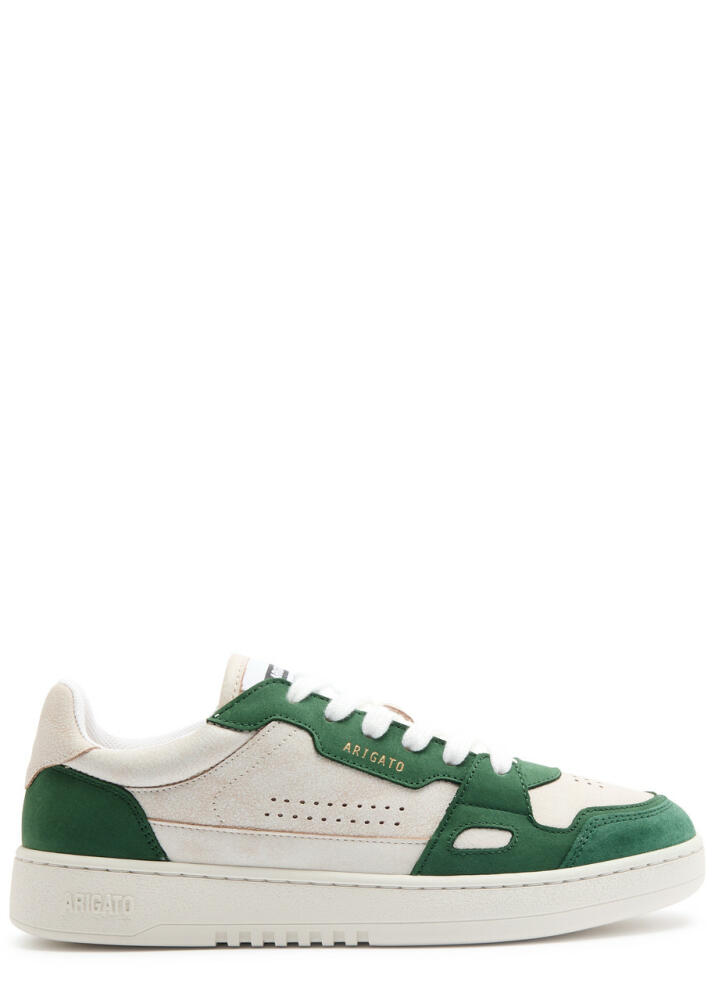 Axel Arigato Dice Lo Panelled Leather Sneakers - White And Green Cover