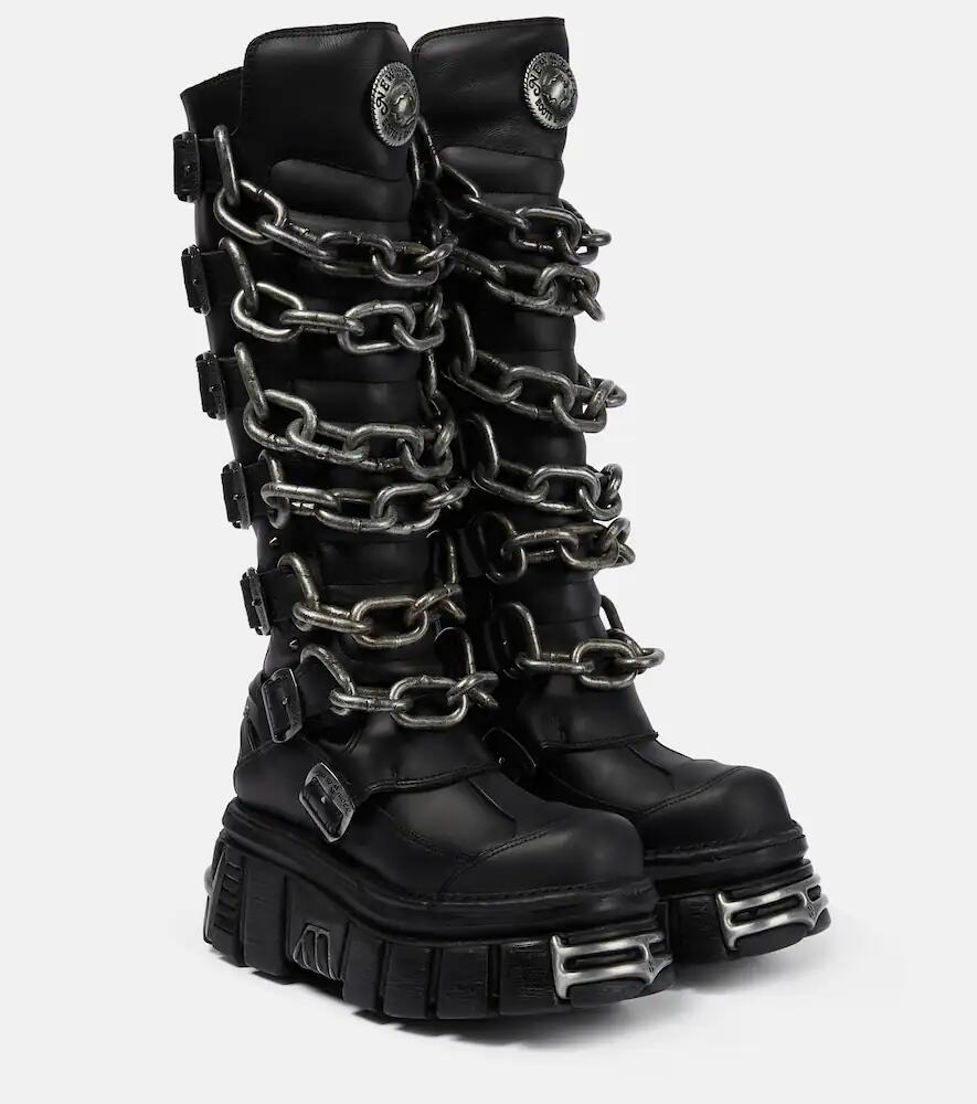 Vetements x New Rock leather platform boots Cover