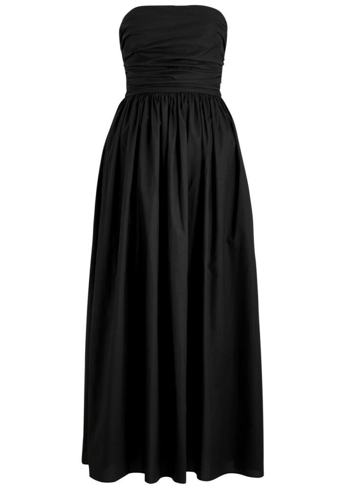 Matteau Strapless Cotton Midi Dress - Black Cover