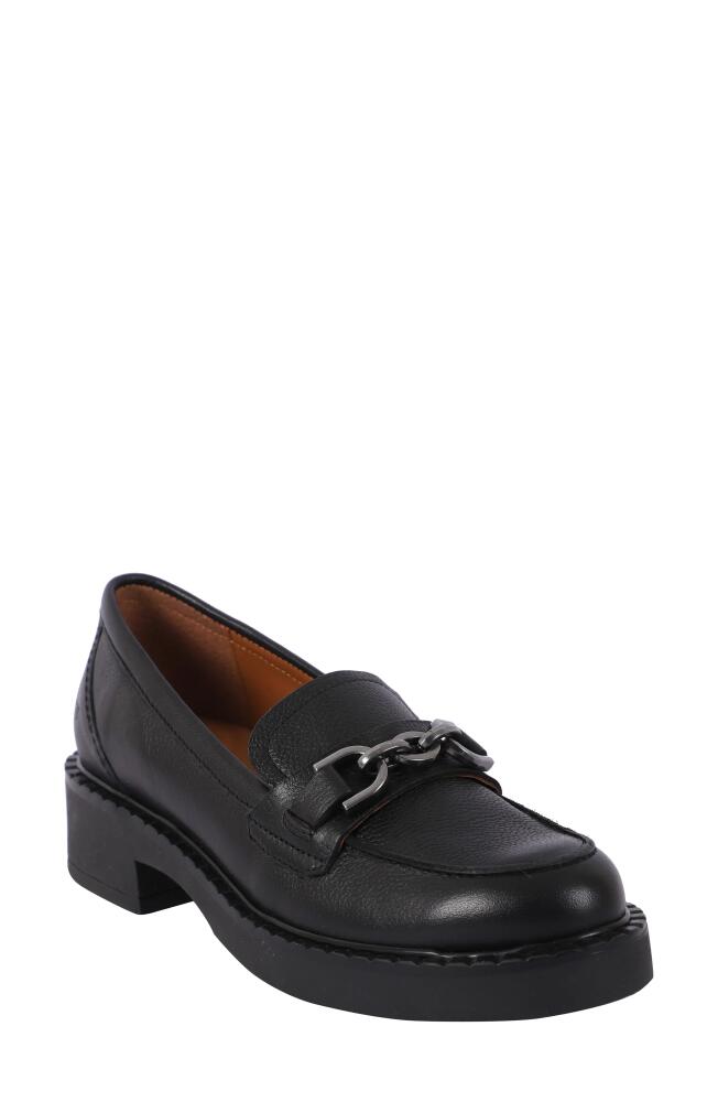 GENTLE SOULS BY KENNETH COLE Libby Platform Bit Loafer in Black Leather Cover