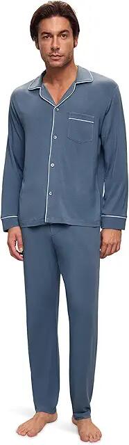 Eberjey William - The Pajama Set (Coastal Blue) Men's Pajama Sets Cover