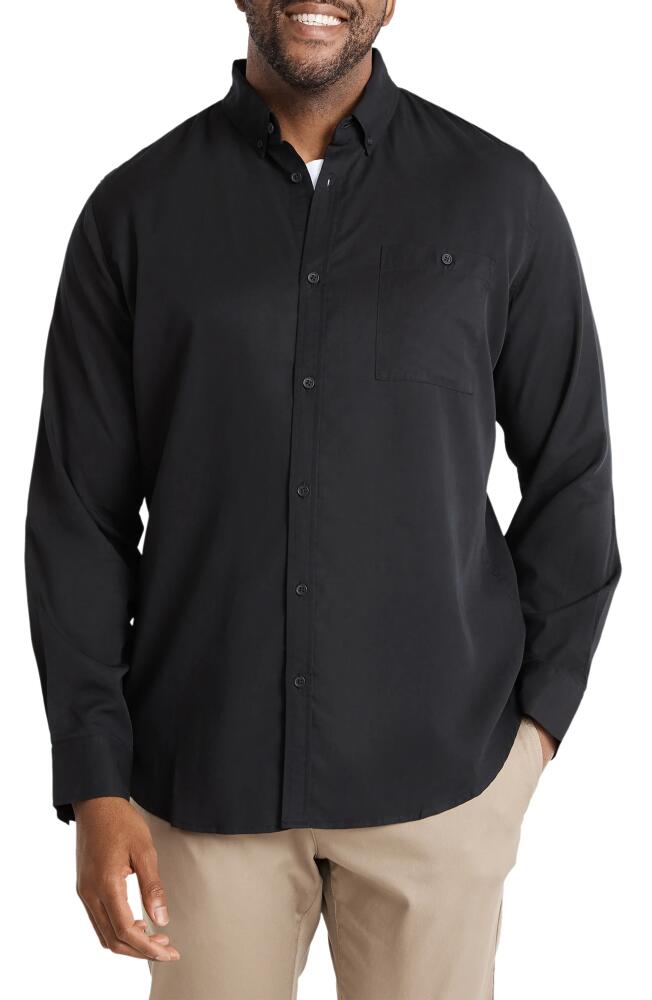 Johnny Bigg Lincoln Relaxed Fit Button-Down Shirt in Black Cover