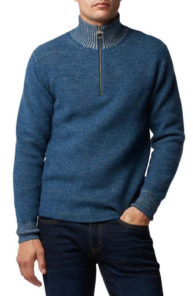 Rodd & Gunn Cosair Bay Half Zip Wool & Alpaca Sweater in Ultramarine Cover