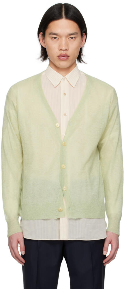 AURALEE Green Sheer Cardigan Cover