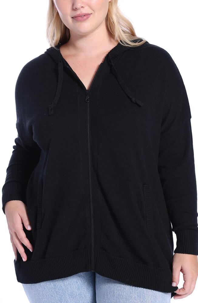 MINNIE ROSE Cashmere Zip Hoodie Jacket in Black Cover