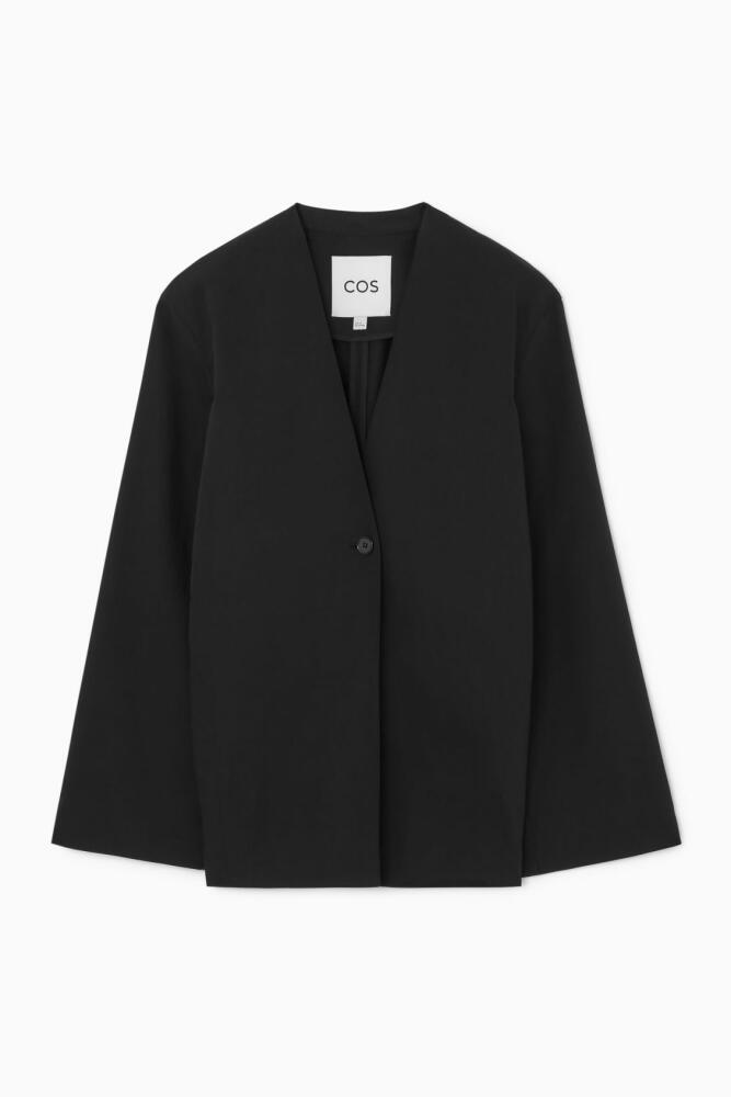 COS COLLARLESS SINGLE BREASTED BLAZER Cover